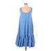 Trafaluc by Zara Casual Dress - DropWaist: Blue Dresses - Women's Size Small