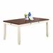 Red Barrel Studio® Gianenrico 64.00 L x 36.00 W Dining Table Wood in Brown/White | Wayfair 18CE9D4C012346329C4DD5C71923D07C