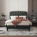 Alcott Hill® Cindey Upholstered Platform Bed Metal in Gray | Queen | Wayfair D71136827D6544A3B2553401BF2FBCCF