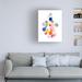 Ebern Designs Bubbles On Canvas by Louise Van Terheijden Print Canvas, Cotton in White/Black | 47 H x 35 W x 2 D in | Wayfair