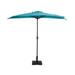 The Twillery Co.® Pierpoint 9' Market Umbrella Metal in Green/Blue/Navy | 92 H x 108 W x 54 D in | Wayfair 375470B53C4F43168342EF7DC40ABB74