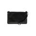 Leather Wristlet: Black Solid Bags