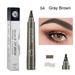 5 Colors Eyebrow Tattoo Pencil Waterproof 4 Forks Liquid Brown Long Lasting Eyebrow Cosmetic Women Beauty Makeup