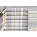 Hair Drying Towel Tea Towel Favor Dark Gray Towel Striped Towel 18x40 Inches Turkish Towel Fitness Towel Guest Towel