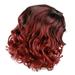 Wigs Wig For Women Shoulder Length Curly Wave Hair Wigs For Women Wine Red Side Part Hair Line Party Costume Cosplay Wig Beauty For Party Wig