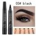 5 Colors Eyebrow Tattoo Pencil Waterproof 4 Forks Liquid Brown Long Lasting Eyebrow Cosmetic Women Beauty Makeup