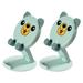 2 Pcs Cell Phone Stand Holder for Cell Phone Folding Phone Stand Universal Phone Rack Mobile Phone Holder Cartoon Household Abs