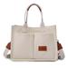 Usmixi up to 45% Off Canvas Tote Bag with Pockets Crossbody Bags for Women Laptop Bag Purse Shoulder Bag Handbag for School Weekend Grocery