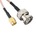 BNC Male to SMA Male Connector RF BNC Male to SMA Male Cable Antenna Radio Cable Coaxial Radio Frequency Cable Antenna Adapter Cable Copper