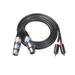 Ozmmyan Male RCA Dual to Male RCA Cable Converter 2 XLR to 2 RCA Extension Cable High Quality Office Home Outdoor Travel