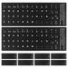 10 Sheets Computer Keyboard Stickers Laptop Notebook Keyboard Stickers Universal Keyboard Stickers with White Letter for Office Computer Accessories