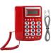 YUMILI Desktop Landline Phone with Caller ID Display and Hands-Free Kit for Home Office (Red)