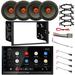 JVC KW-M785BW 6.8 Touchscreen Double DIN HDMI/WiFi Bluetooth USB Stereo Receiver 4x 6.5 300W Speakers w/Adapters Radio + Speaker Harness Antenna Adapter Install Kit For Select 95-Up GM Vehicles