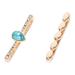 2 Pcs Strap Decorative Ring Watches Diamond Decor Delicate Watch Decor Bling Watch Rings Delicate Watchstrap Charm