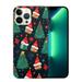 COMIO Christmas Case for iPhone 15 Christmas Tree Hat Stars Cover Fit for iPhone 15 for Women Men Girls Unique Design Protective Cover Case