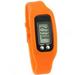 XIAN Pedometer Watch With LCD Display Simple Operation Walking Fitness Digital Step Counter With Tracker Wrist Band Orange