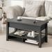 Lift Top Coffee Table, Multi-Functional Coffee Table with Open Shelves, Modern Lift Tabletop Dining Table