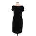 JS Collection Casual Dress - Sheath: Black Solid Dresses - Women's Size 6
