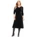 Plus Size Women's Rib Knit Sweater Dress by Woman Within in Black (Size 38/40)