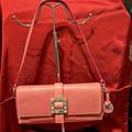 Dooney & Bourke Bags | Dooney & Bourke Pink Leather Shoulder Bag Hearts Buckle And Pink Duck Hang Tag | Color: Pink/Silver | Size: Os