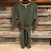 Anthropologie Dresses | By Anthropologie Moss Green Fleece Sweatshirt Dress | Color: Green | Size: Xs