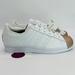 Adidas Shoes | Adidas Women's Superstar Cloud White Metallic Rose Gold Toe Shoes Fx4748 Size 6 | Color: White | Size: 6