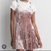 American Eagle Outfitters Dresses | Crushed Velvet American Eagle Dress | Color: Pink | Size: S