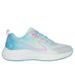 Skechers Girl's GO RUN Accelerate Sneaker | Size 1.0 | Light Blue | Textile