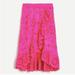 J. Crew Skirts | J. Crew Tall Ruffle-Front Eyelet Skirt In Neon Flamingo Pink | Color: Pink | Size: S