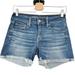 American Eagle Outfitters Shorts | American Eagle Womens Super Stretch Aeo Denim X Cafe Midi Jean Shorts Size 4 | Color: Blue | Size: 4