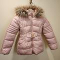 Michael Kors Jackets & Coats | Michael Kors Pink Faux Fur Hooded Puffer Girls Coat Size 6 | Color: Pink | Size: 6xg