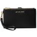 Michael Kors Bags | Michael Kors Adele Double Zip Leather Iphone Wristlet | Color: Black/Gold | Size: Os