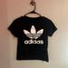 Adidas Shirts & Tops | Adidas Trefoil S/S Tee Size Ym | Color: Black | Size: Mb