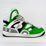 Gucci Shoes | Gucci Basket Distressed Basketball Demetra Men Sneakers G 11.5 - Us 12 - Eu 45.5 | Color: Black/Green | Size: 12