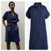 J. Crew Dresses | J. Crew Baird Mcnutt Navy Linen Shirt-Dress | Color: Blue | Size: Xl