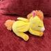 Disney Toys | Disney Parks 100 Fantasia Yellow Sleeping Pegasus Small 6” Rare Toy Plush | Color: Yellow | Size: Osg