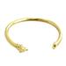 Kate Spade Jewelry | Kate Spade Hot Dog Flex Cuff Bracelet | Color: Gold | Size: Os