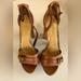 Jessica Simpson Shoes | Jessica Simpson Brown Leather Chunky Boho Heel. Size 7.5. | Color: Brown | Size: 7.5