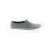 Native Sneakers: Slip-on Wedge Casual Gray Print Shoes - Women's Size 7 - Almond Toe