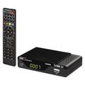 EMOS DVB-T2 HD Receiver H.265 HEVC mit USB, HDMI, SCART und Koaxial-Anschluss, Fernbedienung und Infrarot-Sensor, PVR, Mediaplayer und EPG Funktion, 1080p