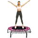DARCHEN 150KG Rebounder Mini Trampoline for Adult, Indoor Small Trampoline for Exercise Workout Fitness, Upgrade Design Bungee Trampoline for Safer Quieter Bounce [102 CM]