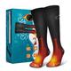 Men's and Women's Electric Heating Socks, Rechargeable 4000mah Battery-powered Foot Heater, 3 Temperature Settings, Skiing, Riding, Fishing, Camping And Hiking