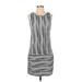 Isle By Melis Kozan Casual Dress - Sheath: Black Stripes Dresses - Women's Size Small