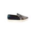 Cole Haan Flats: Slip-on Platform Casual Teal Print Shoes - Women's Size 8 - Almond Toe