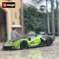 Bburago-Modèle de voiture de sport Lamborghini Essenza SCV12 en alliage moulé sous pression voiture