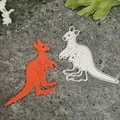Matrices de découpe en métal animaux kangourou canard faon galets scrapbooking album de