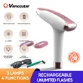 Vancostar-Épilateur laser aste sans fil 4 lampes anti-acné indolore IPL