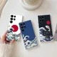 Coque de téléphone Hokusai Kanagawa Great Wave coque transparente art japonais Samsung Galaxy