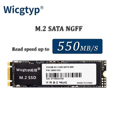 Wicgtyp-Disque dur interne SSD M.2 SATA3 SATA 3 avec capacité de 64 Go 512 Go 128 Go 256 Go 2