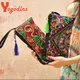 Yogodlns-Sac à Main Brodé de Style Ethnique pour Femme Pochette de Shopping Sacs Enveloppes